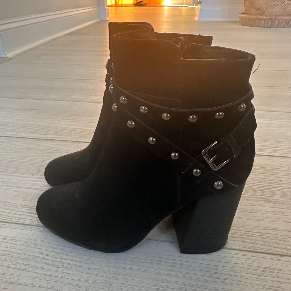 Studded Black Ankle Boots